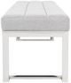 Michael Amini® Tulip Gray Accent Bench-2