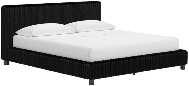 Signature Design by Ashley® Zuraleus Black California King Upholstered Bed-1