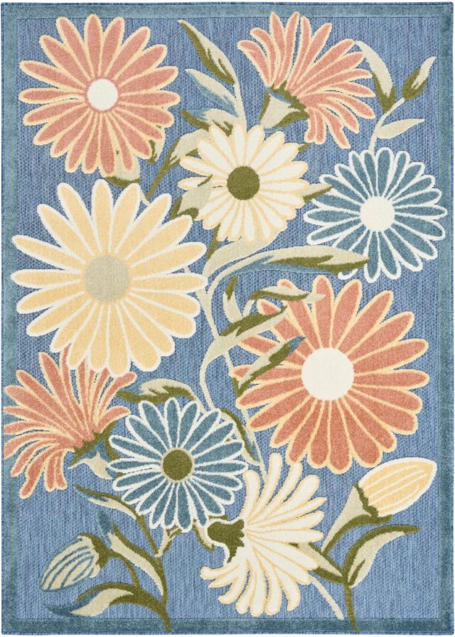 Nourison Home™ Aloha Blue Sage 5'x8' Area Rug-0