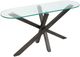 Magnussen Home® Jax Carbon Shadow Oval Sofa Table-2