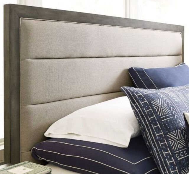 Kincaid® Cascade Ross Brown/Gray California King Upholstered Panel Bed-1