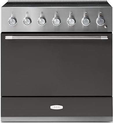 AGA™ Mercury 36" Stainless Steel Pro Style Induction Range with Slate Door-0