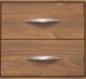 Mako Wood Furniture Brandon Brown 2-Drawer Nightstand-1