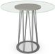 Amisco Customizable Calypso 42" Glass Top Bar Table with 48" Tabletop  -4