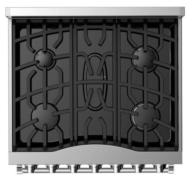 Viking® 3 Series 30" Eucalyptus Pro StyleNatural Gas Range-2