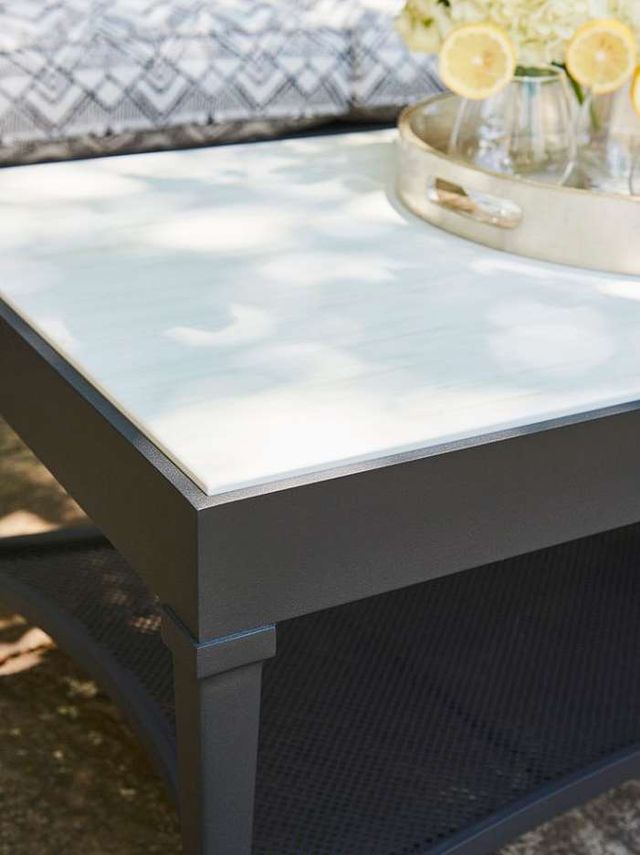 Lane Venture® Winterthur Estate Off-White Rectangular Cocktail Table-2
