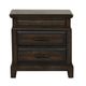Bernards Bellamy Lane Brown 2-Drawer Nightstand-1