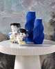 Currey & Company Blue Pleat Cobalt Blue Large Vase-4