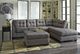 Benchcraft® Maier Charcoal Oversized Accent Ottoman-5