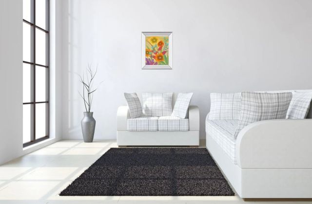 Classy Art Flowerbed by Cary Phillips Mirror Framed Wall Art-2