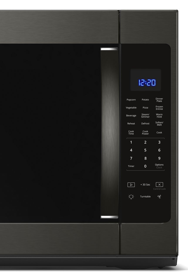 Whirlpool® 2.1 Cu. Ft. Fingerprint Resistant Black Stainless Steel Over The Range Microwave-2