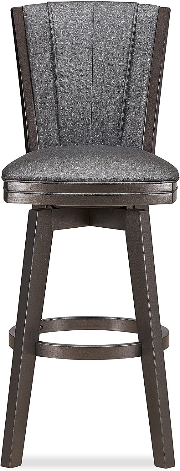 New Classic® Home Furnishings Diva Glitter Gray 30" Bar Stool-2