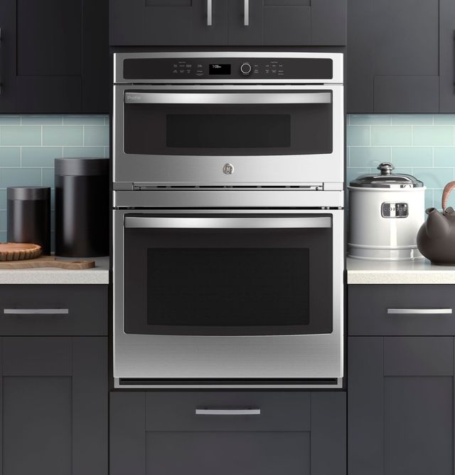 GE Profile™ 30" Stainless Steel Oven/Microwave Combo Electric Wall Oven-5