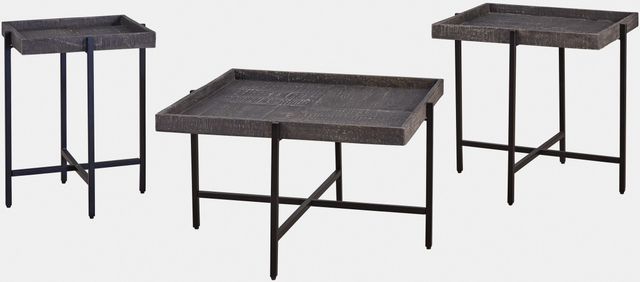 Signature Design by Ashley® Piperlyn 3-Piece Dark Brown Occasional Table Set-0