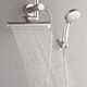Forno Acqua AcquaFALL Mini Brushed Nickel Retrofit Shower System 1.8 GPM-1