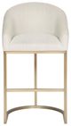 Vanguard® Furniture Vanguard Gold/Off White Bar Stool-1