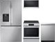 LG 4 Piece PrintProof™ Stainless Steel Electric Kitchen Package-0