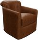 Craftmaster® Customizable CM Leather Swivel Chair-1