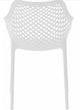 Meridian Furniture Mykonos White Plastic Outdoor Patio Dining Chair-3