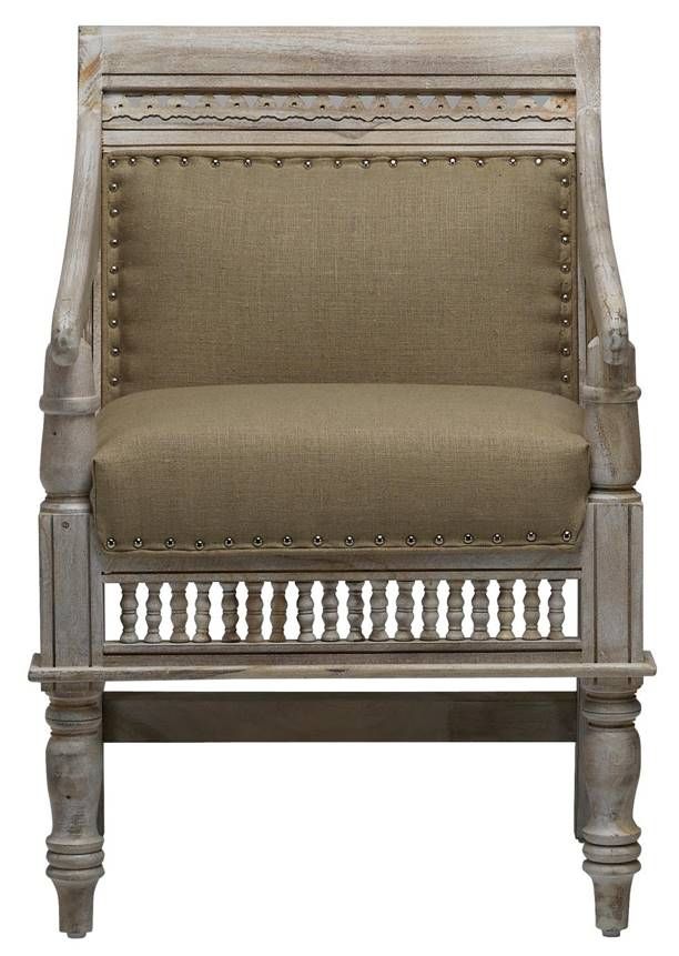 Jaipur Furniture Bonhert Brown/Natural Light Gray Wash Chair -1