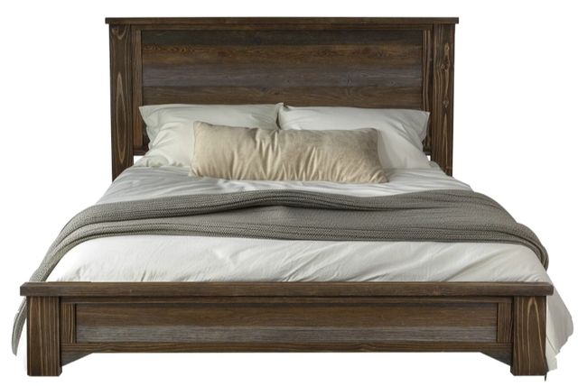 International Furniture Direct Town Brown/Gray Queen Panel Bed-0