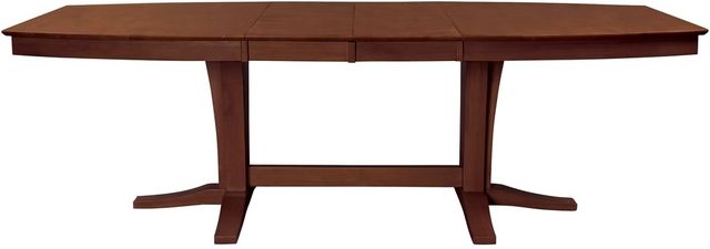 John Thomas Furniture® Cosmopolitan Espresso Milano Double Pedestal Extension Table