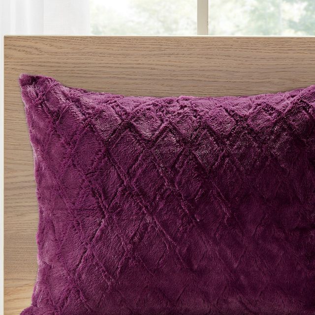 Olliix by Intelligent Design Ripley Navy/Purple King Reversible Comforter Mini Set-3