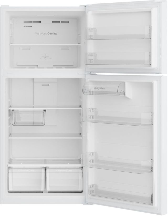 GE® 30" 21 Cu. Ft. White Garage Ready Top Freezer Refrigerator-1