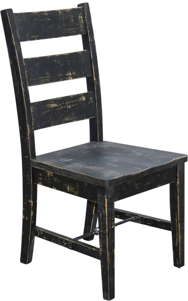 Sunny Designs™ Marina Black Sand Ladderback Chair with Turnbuckle-0