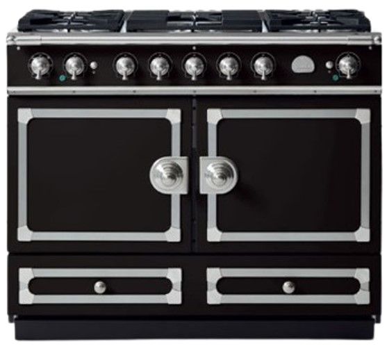 La Cornue CornuFé 110 43" Gloss Black Pro Style Induction Range-0
