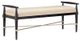 Currey & Company Perrin Natural Ebonized Taupe/Silver Granello Bench-0
