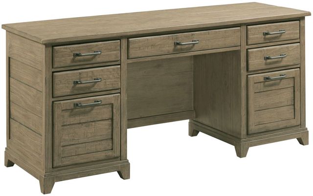 Kincaid® Plank Road Farmstead Beige Executive Credenza-0