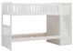 Mazin Furniture Galen White Twin/Twin Youth Step Bunk Bed-1
