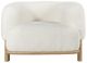 Coaster® Lawler Ivory Upholstered Barrel Back Accent Chair-1