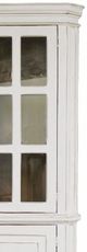 Million Dollar Rustic White Corner Cabinet-1