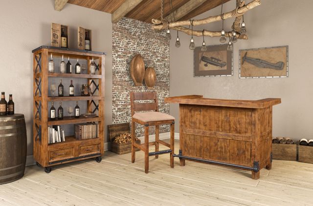 Horizon Home® Urban Rustic Brown 72" Bookcase-5