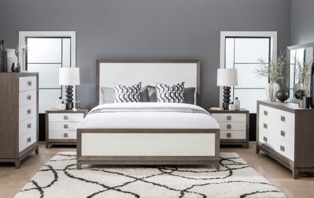 Legacy Classic Terra Luna Nightfall/White Cloud California King Panel Bed-1