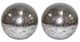 A & B Home 2-Piece Silver Spheres Set-0
