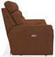 La-Z-Boy® Soren Cognac Leather Power Reclining Loveseat-2
