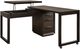 Riverside Furniture Prelude Umber Swivel Lift-Top L-Desk-0