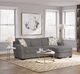 Legends Home Athena Crossing Smoke Reversible Chaise Sofa-1