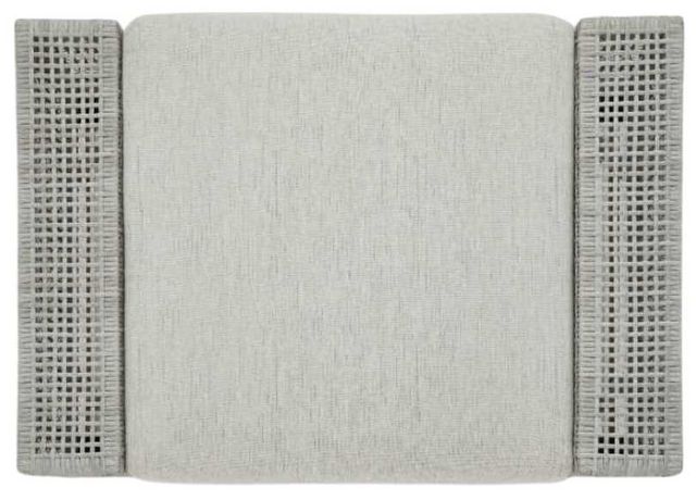 Signature Design by Ashley® Seton Creek Gray Aluminum/Resin Outdoor Ottoman with Cushion-3