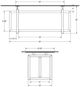 Amisco Customizable Ezra 84" Rectangular Dining Table with 0.5" Clear Glass Top-2