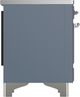 Ilve® Majestic III 40" Blue Gray Pro Style Induction Range with Solid Door and Chrome Trim-4
