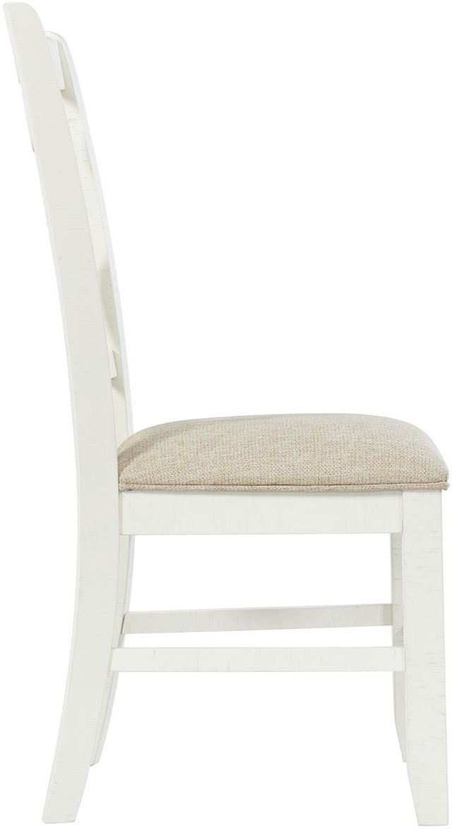 Elements International Stone White Dining Chair-2