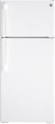 GE® 28" 16.6 Cu. Ft. ENERGY STAR® White Top Freezer Refrigerator-0