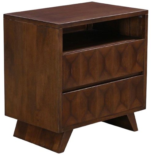 Home Trends & Design Palermo Royal Brown Nightstand-0