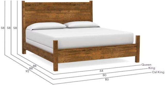 Bassett® Furniture Customizable BenchMade Heritage King Panel Bed-1