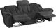 Homelegance® Nutmeg Charcoal Gray Manual Double Reclining Sofa-4