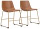 Signature Design by Ashley® Ciabori Brown/Gold Upholstered Dining Side Chair-1